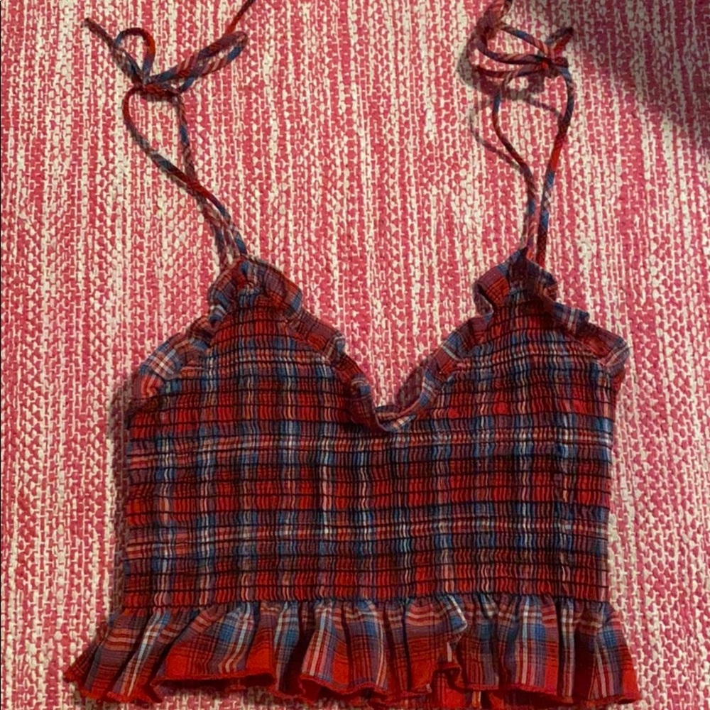 Plaid crop top